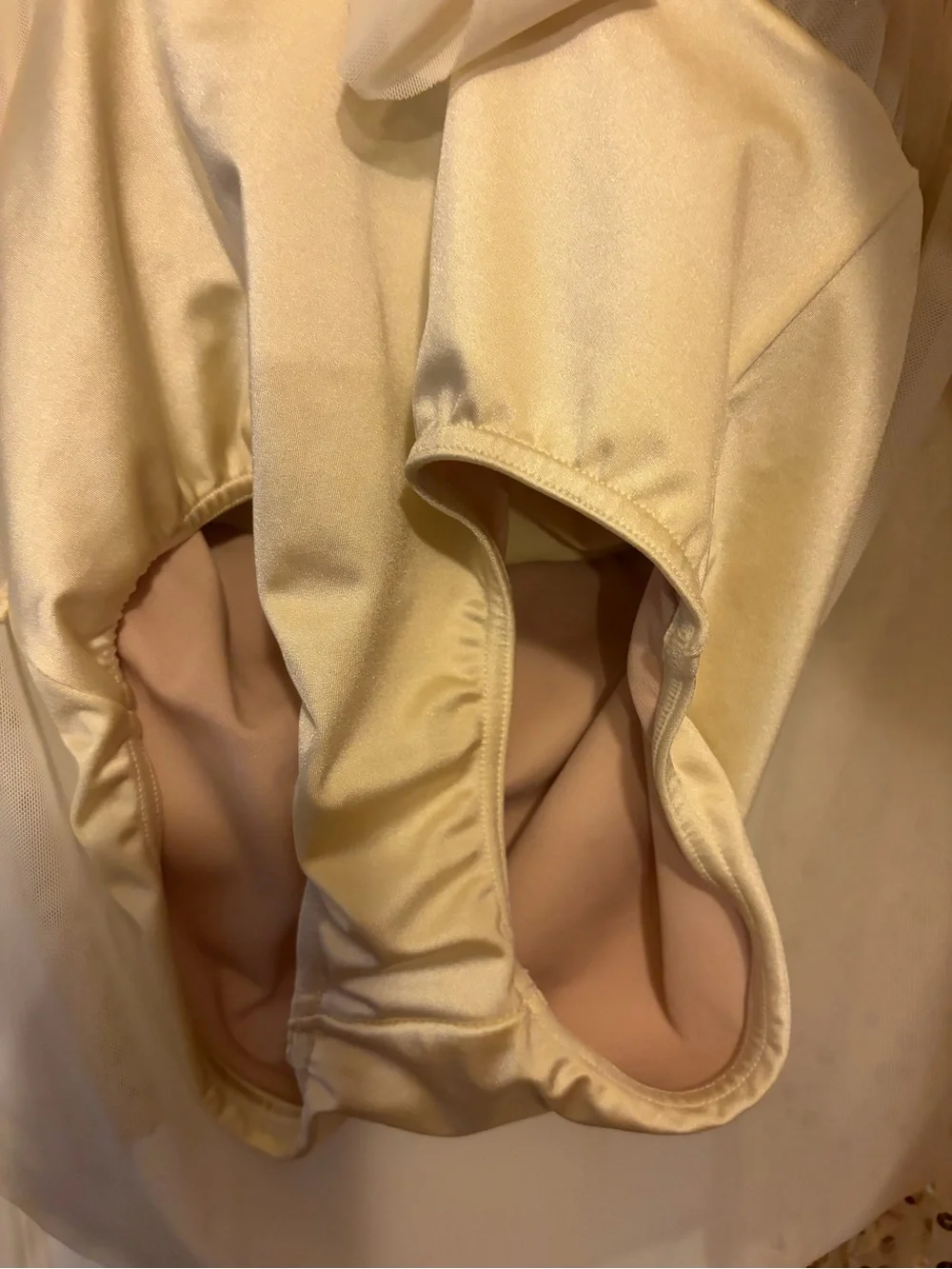 Weissman Girls'👧🏻Cream Sequin✨Dance Costume Sz LC